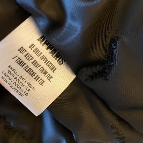 Apparis Kris Plaid Faux Fur Jacket Sz S - Picture 6 of 7